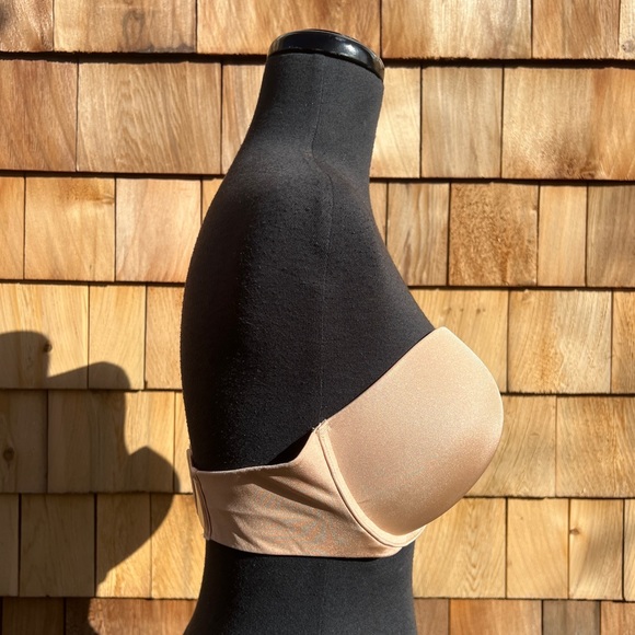 NWOT Felina Piege Bonded Strapless Bra in Nude, 36D - Picture 7 of 8